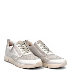 Tamaris Ivory Combi Comfort Trainers