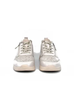 Tamaris Ivory Combi Comfort Trainers