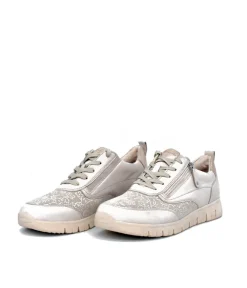 Tamaris Ivory Combi Comfort Trainers