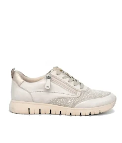 Tamaris Ivory Combi Comfort Trainers