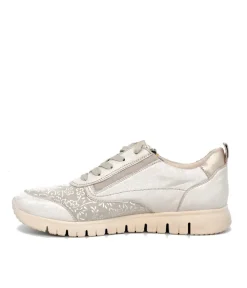 Tamaris Ivory Combi Comfort Trainers