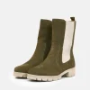 Tamaris Khaki Chelsea Style Ankle Boots