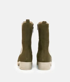 Tamaris Khaki Chelsea Style Ankle Boots