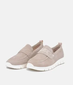 Tamaris Sporty Beige Slip On Trainers