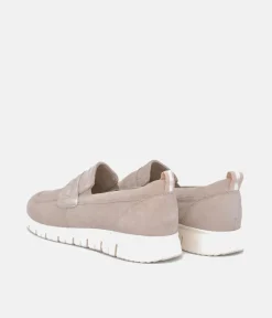 Tamaris Sporty Beige Slip On Trainers