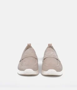 Tamaris Sporty Beige Slip On Trainers