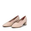Tamaris Stylish Ivory Leather Block Heels