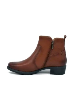 Tamaris Stylish Leather Cognac Ankle Boots