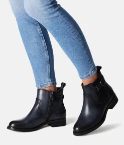 Tamaris Stylish Navy Chelsea Style Ankle Boots