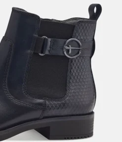 Tamaris Stylish Navy Chelsea Style Ankle Boots