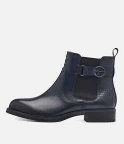 Tamaris Stylish Navy Chelsea Style Ankle Boots