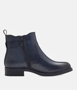 Tamaris Stylish Navy Chelsea Style Ankle Boots