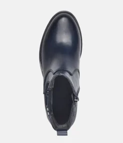 Tamaris Stylish Navy Chelsea Style Ankle Boots