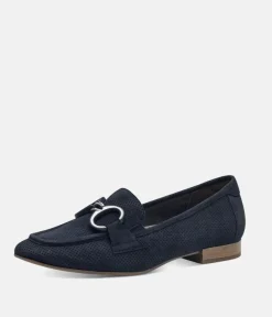 Tamaris Stylish Navy Suede Loafers