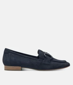 Tamaris Stylish Navy Suede Loafers