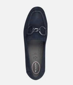Tamaris Stylish Navy Suede Loafers