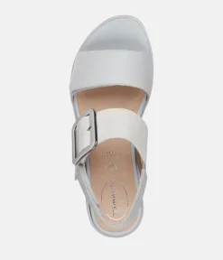 Tamaris Stylish Sky Blue Combi Wedge Sandals