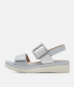 Tamaris Stylish Sky Blue Combi Wedge Sandals