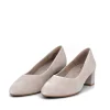 Tamaris Stylish Taupe Suede Block Heels