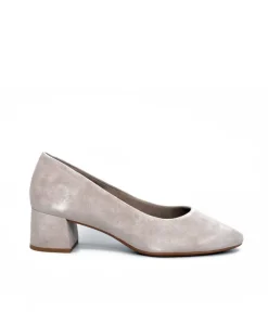 Tamaris Stylish Taupe Suede Block Heels