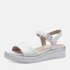 Tamaris Stylish White Combi Wedge Sandals