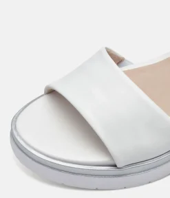 Tamaris Stylish White Combi Wedge Sandals