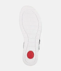 Tamaris Stylish White Combi Wedge Sandals