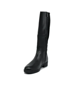 Tamaris Versatile Black Leather Knee High Boots