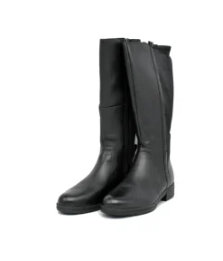 Tamaris Versatile Black Leather Knee High Boots