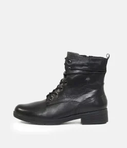 Tamaris Versatile Black Leather Booties