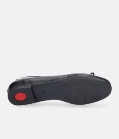 Tamaris Versatile Black Leather Ballet Flats