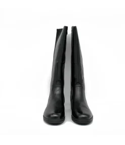 Tamaris Versatile Black Leather Knee High Boots