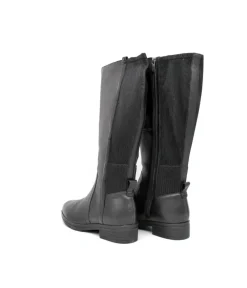 Tamaris Versatile Black Leather Knee High Boots