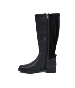 Tamaris Versatile Black Leather Knee High Boots