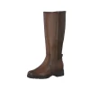Tamaris Versatile Cognac Leather Knee High Boots