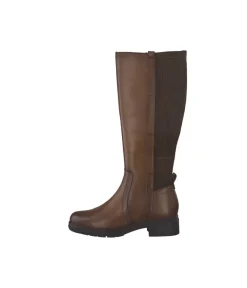 Tamaris Versatile Cognac Leather Knee High Boots