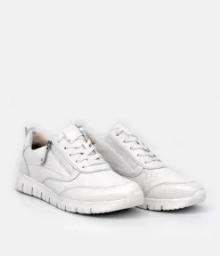 Tamaris White Combi Comfort Trainers