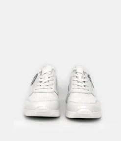 Tamaris White Combi Comfort Trainers