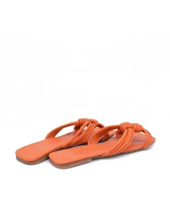 Trendy Braided Orange Flat Sandals