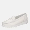 Trendy Off White Patent Wide Fitting Loafers