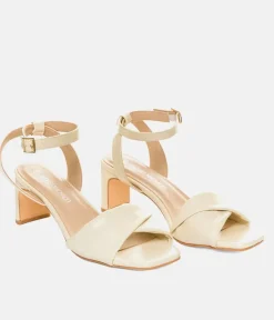 Versatile Beige Occasion Leather Sandals