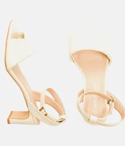 Versatile Beige Occasion Leather Sandals