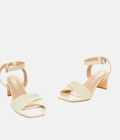 Versatile Beige Occasion Leather Sandals