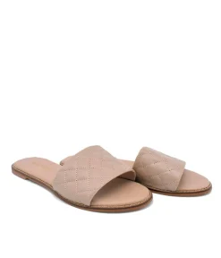 Versatile Beige Quilted Flats