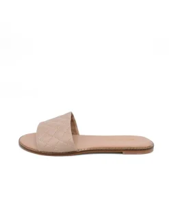 Versatile Beige Quilted Flats