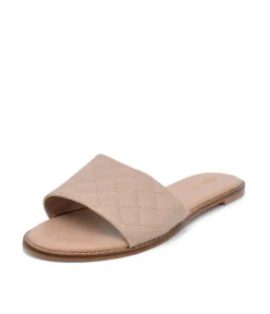 Versatile Beige Quilted Flats