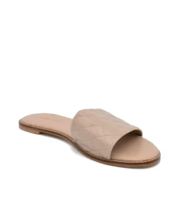 Versatile Beige Quilted Flats