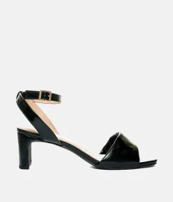 Versatile Black Occasion Leather Sandals