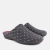 Versatile Grey Pink Slip On Slippers