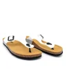 Versatile White Vinyl Thong Sandal